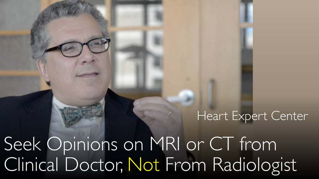 Recomenda-se buscar uma segunda opinião com um médico clínico ou cirurgião, e não com um radiologista.