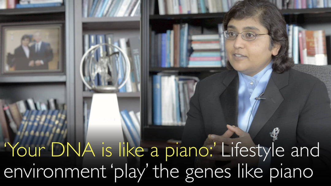 Seu DNA é como um piano. O estilo de vida e o ambiente "tocam" os genes como se fossem as teclas de um piano.