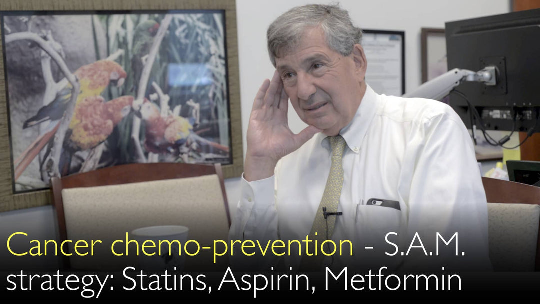 Prevenção do câncer com medicamentos 
 Estratégia S.A.M. (estatinas, ácido acetilsalicílico, metformina) 
 5