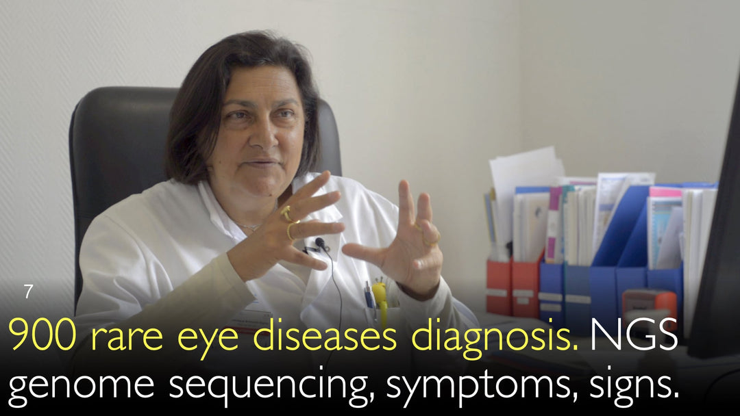 900 diagnósticos de doenças oculares raras. Sequenciamento genômico de nova geração (NGS), sintomas e sinais. 7