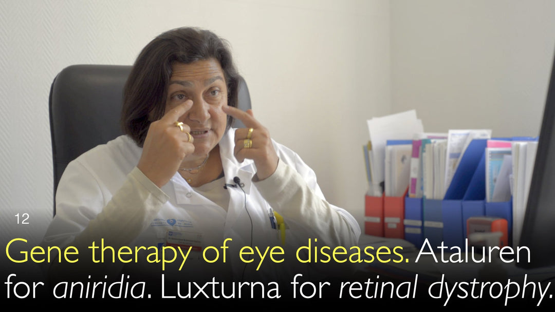 Terapia gênica para doenças oculares. Ataluren no tratamento da aniridia. Luxturna para distrofias da retina. 12