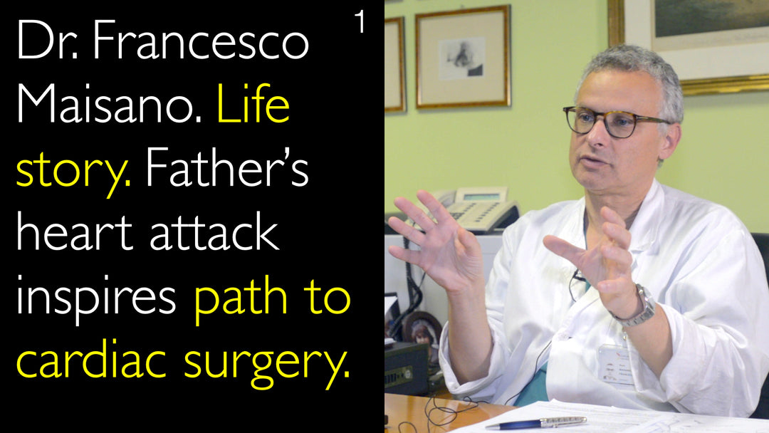 Dr. Francesco Maisano. História de vida. Infarto do pai inspira trajetória na cirurgia cardíaca.