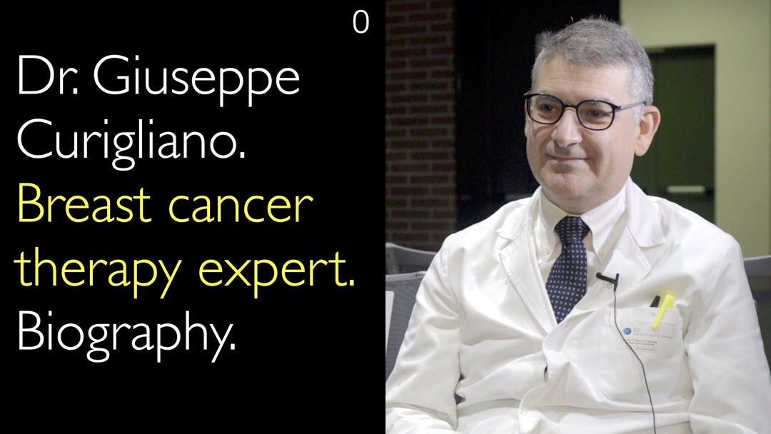 Dr. Giuseppe Curigliano. Especialista em tratamento de câncer de mama. Biografia. 0