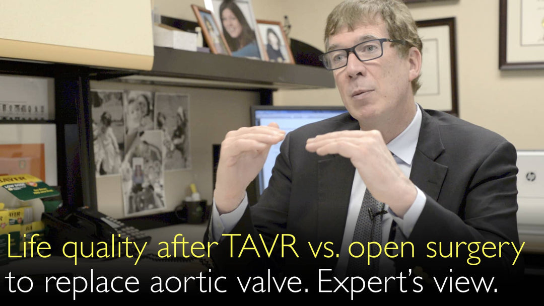 Qualidade de vida após TAVR (implante transcateter de válvula aórtica, também conhecido como TAVI) e cirurgia cardíaca aberta