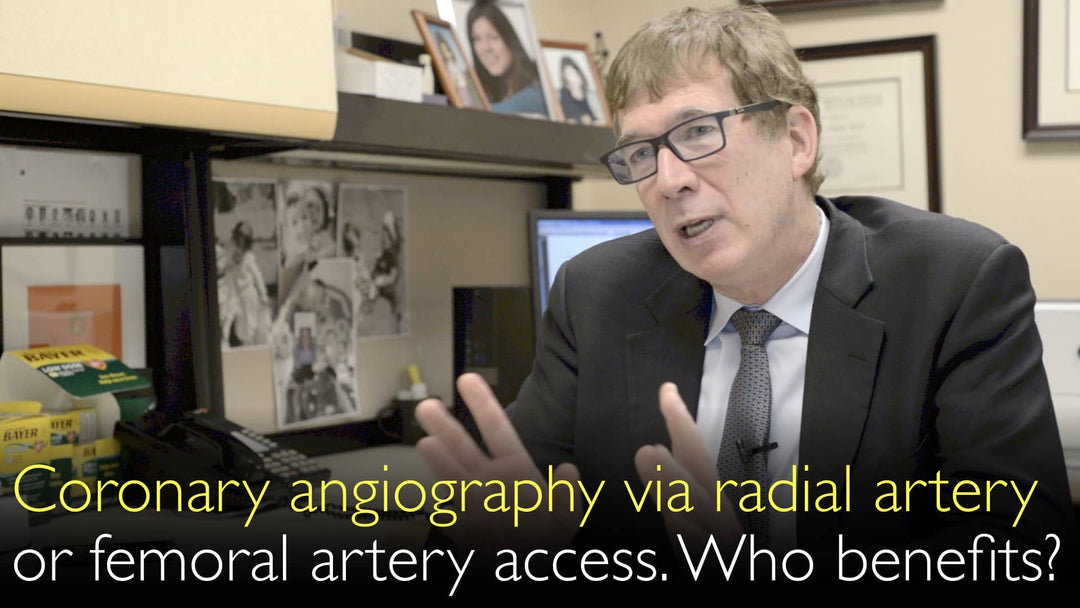 Angiografia coronária via radial ou femoral
