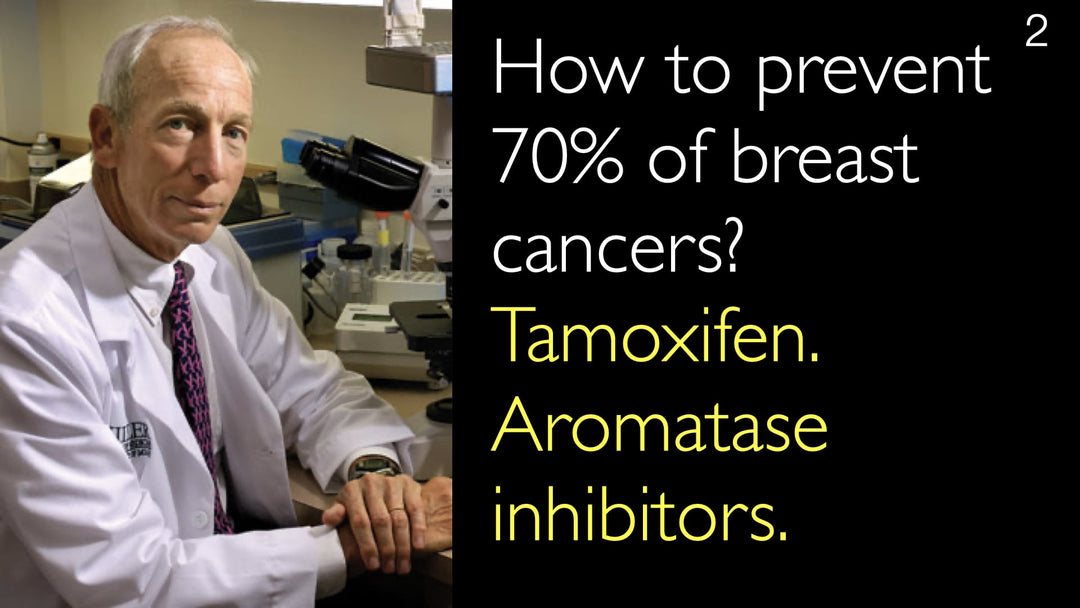 Como prevenir 70% dos cânceres de mama? Tamoxifeno. Inibidores da aromatase.
