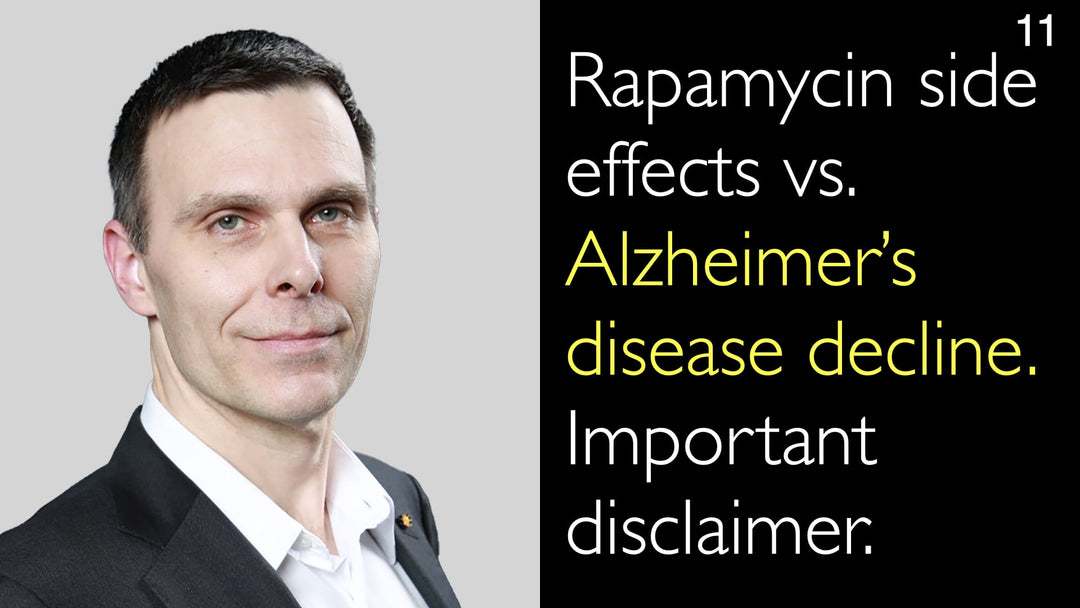 Efeitos colaterais da rapamicina versus progressão da doença de Alzheimer. Aviso importante. 11