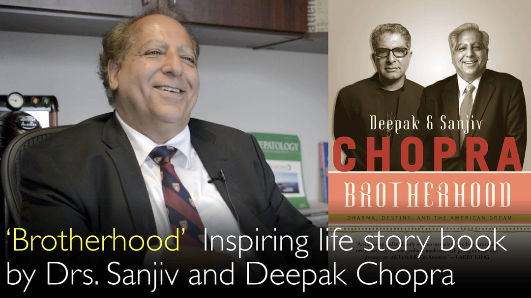 Irmandade. Livro de histórias de vida inspiradoras dos Drs. Sanjiv Chopra e Deepak Chopra.