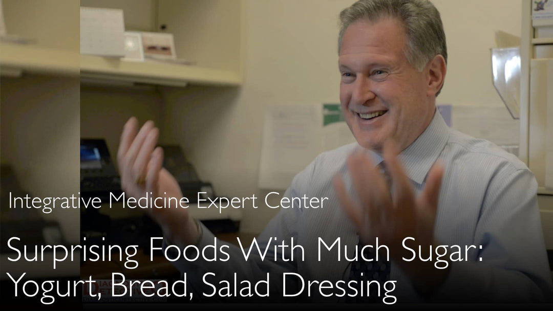 Alimentos com níveis surpreendentemente altos de açúcar: pão e iogurte. Dr. Robert Lustig. 5