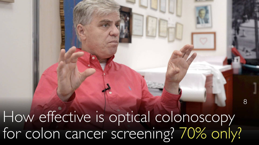 Qual é a eficácia da colonoscopia óptica para o rastreamento do câncer colorretal? 
 A colonoscopia óptica é considerada um dos métodos mais eficazes para o rastreamento do câncer