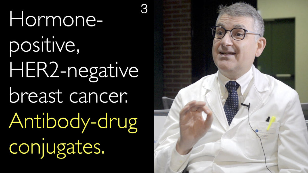 Hormone-positive,  HER2-negative breast cancer. Antibody-drug conjugates. 3
