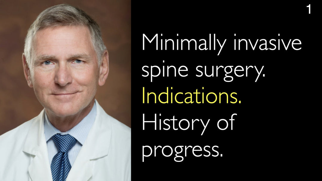 Minimally invasive spine surgery. Indications. History of progress. 1